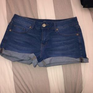 denim shorts